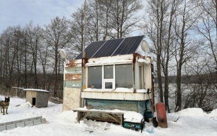 Сторожка на песчанных карьерах