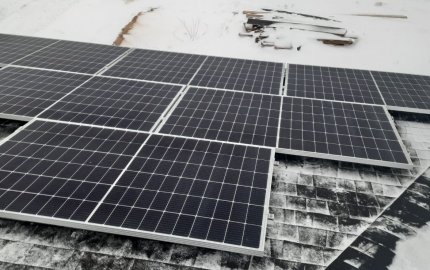 Гибридная СЭС на 5 кВт  в г. Пурех